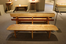 Carved Maple Benches With Back